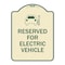 Signmission Reserved for Electric Vehicle W/ Graphic Heavy-Gauge Aluminum Sign, 24" x 18", TG-1824-23209 A-DES-TG-1824-23209 - alternate 1